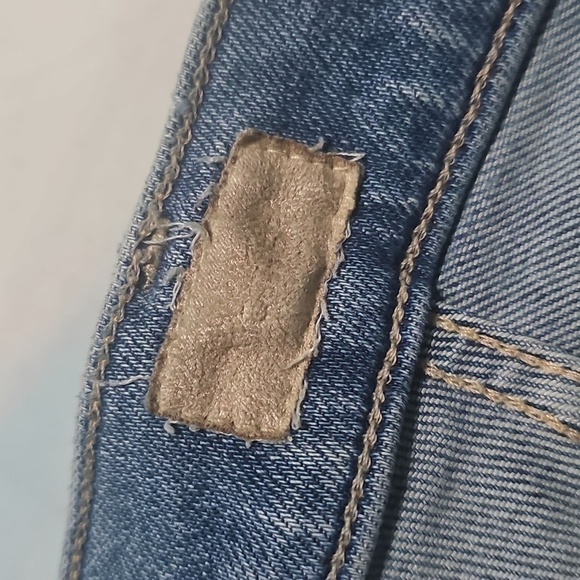 Mother High Waisted Raw Hem Blue Jeans Size 25 - Picture 3 of 9